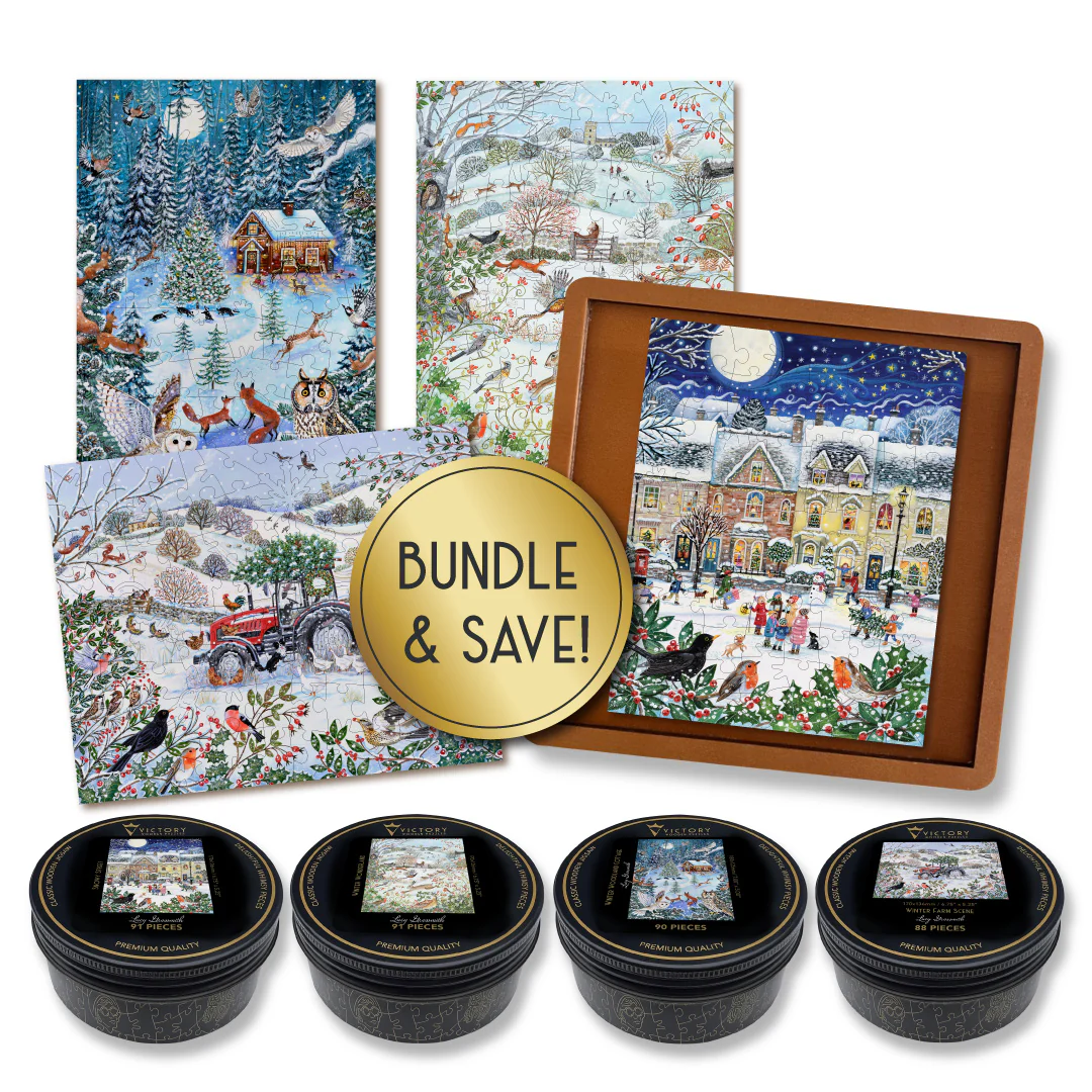 Lucy Grossmith Winter Scenes MINI QT Tray Collection